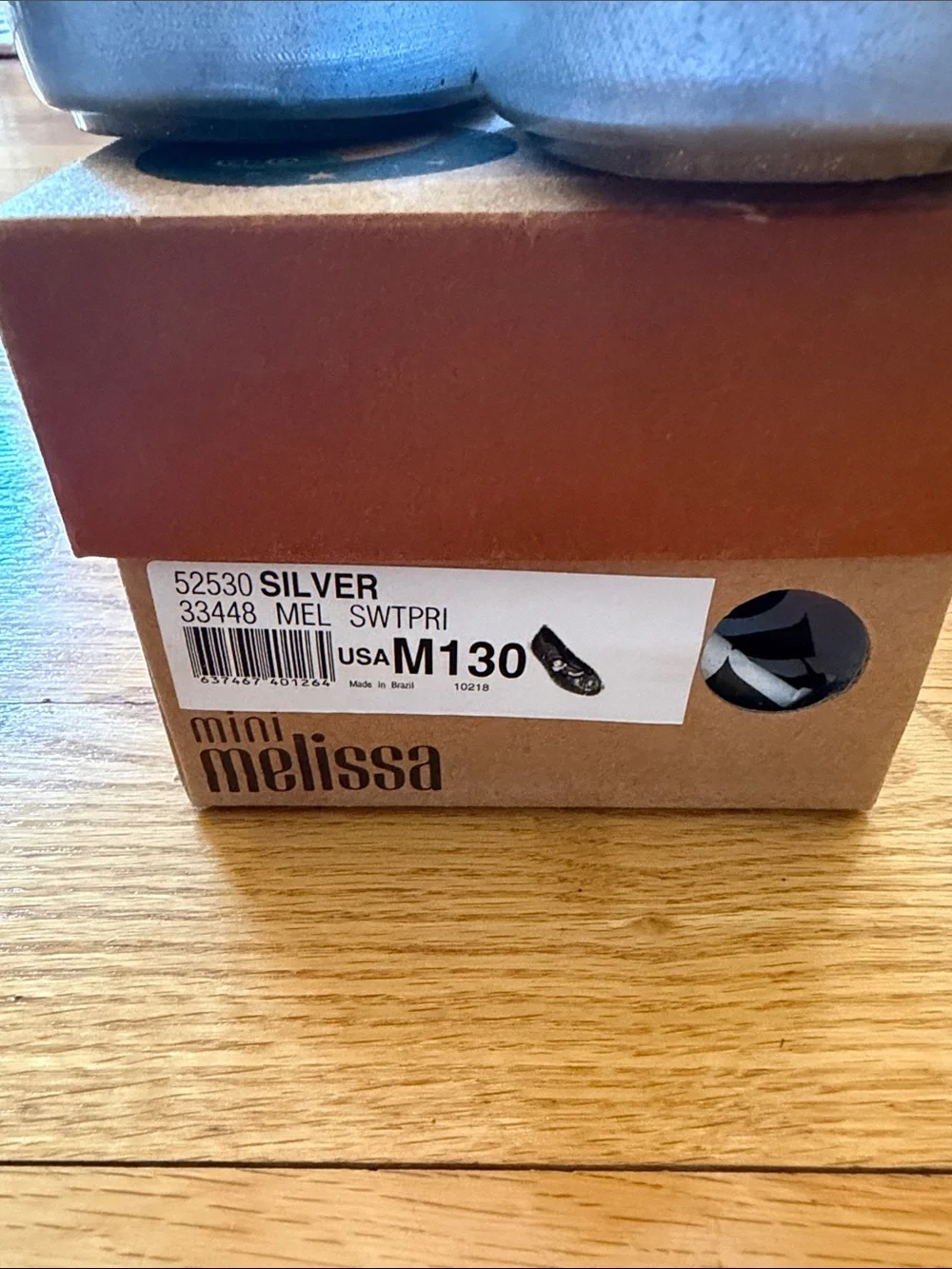 Mini Melissa - Disney Cinderella Light Blue Ballet Flats